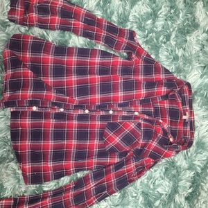 Cold shoulder flannel Medium